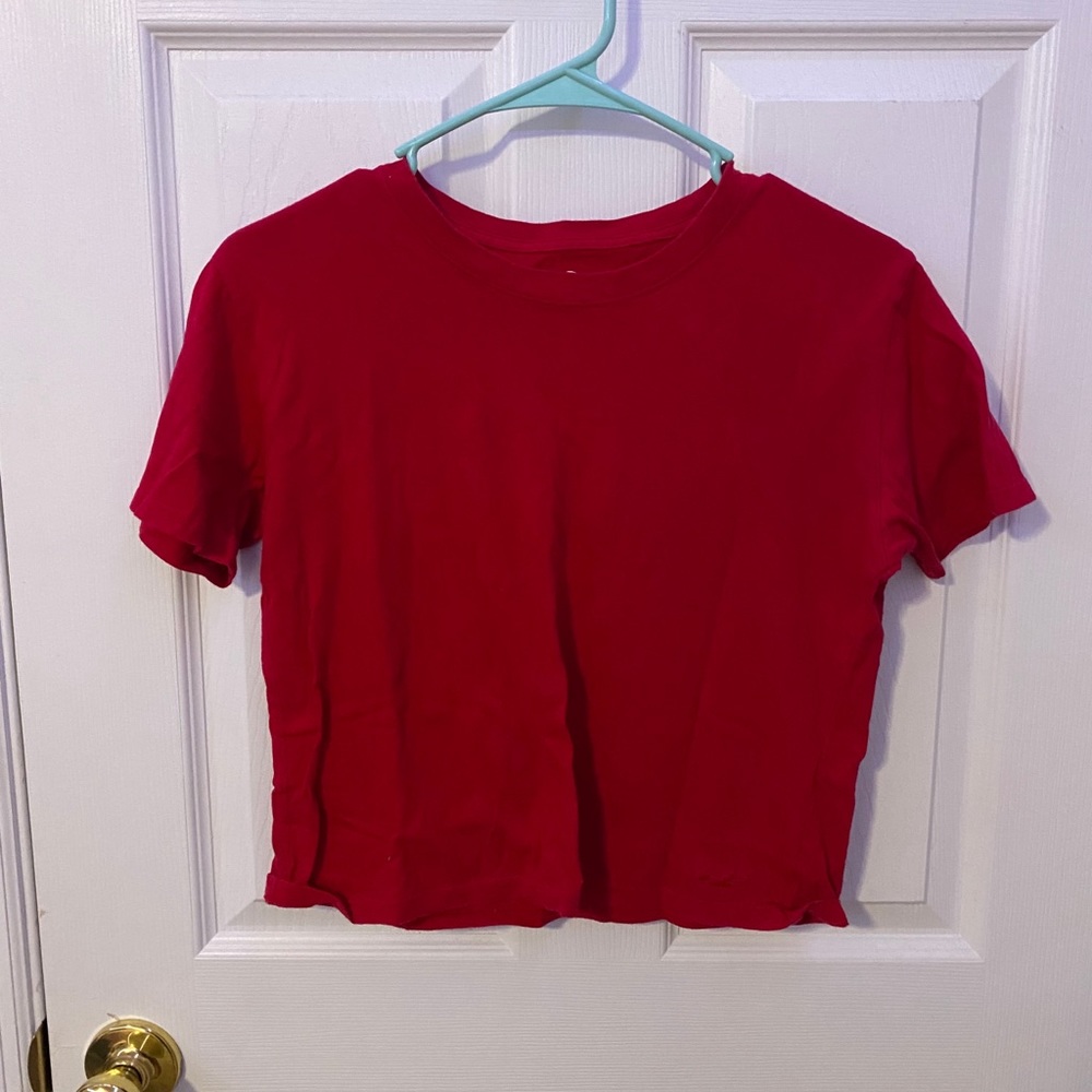 Red Hollister Crop Top